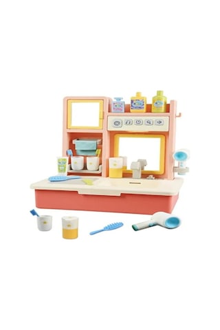 Kayyum Oyuncak Kukuli Şarkılı Eğitici Modern Banyo Seti  Pembe