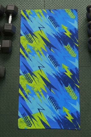 Sports Dijital Baskılı 50x100 Cm Spor Havlusu Sport1 Mavi