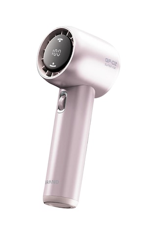 Maiyame El Tipi Portatif Fan, 199 Hız Seviyesi Ayarlı, 9m/s Hava Hızı, 3500mah Pil İle 15 Saat Süre, Dijital Ekran, Tam Alüminyum Gövde, Açık Pembe