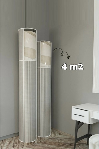 Hava Geçiren Pvc Pencereli , Kapasiteli, Toz Ve Nem Koruyucu Halı Kılıfı Hurcu 4 M² Renkli