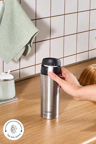 Karaca Pluton Çelik Sızdırmaz Termos Inox 450 ml