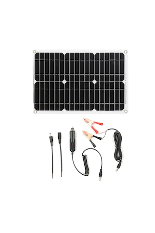 Wezone 18w Monokristal Güneş Paneli - 5v/12v Çıkış, Ip65 Su Geçirmez, Kontrolcü İle Off-grid Şarj Tek/dual Usb Seçenekli