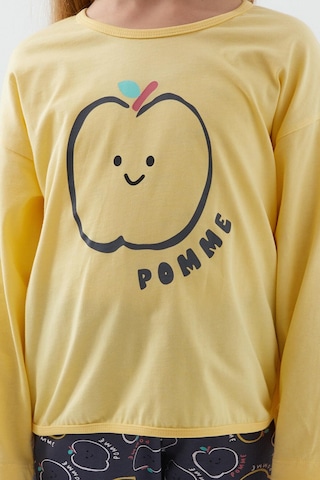 Roly Poly 3063 Pomme Apple Kız Çocuk Uzun Kol Pijama Takım Sarı