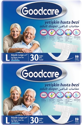 Goodcare Hasta Bezi Yetişkin Bel Bantlı Tekstil Yüzey L 60 Adet L