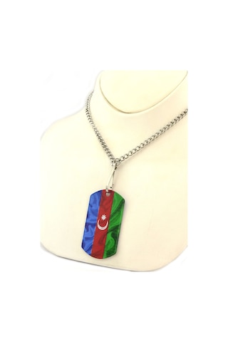 Asker Künyesi Azerbaycan Bayrak Antik Gümüş