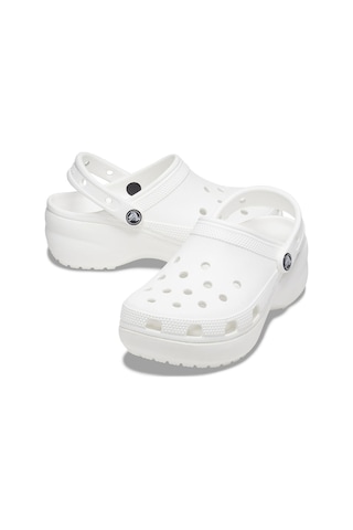 Crocs Classic Platform Clog Günlük Unisex Terlik White Beyaz