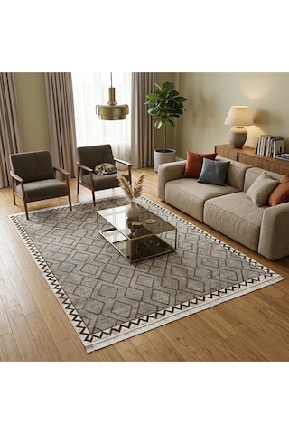 Trace 200 X 300 Bambu Yün Halı Gri