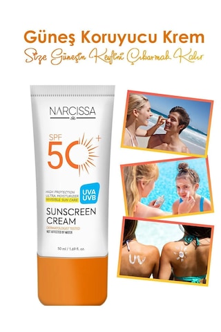 Narcissa Yüksek Koruyucu Leke Karşıtı Güneş Kremi SPF50+ 50 ML