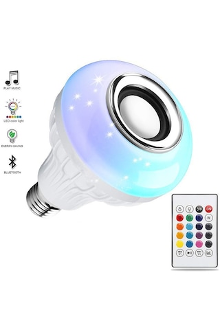 Bluetooth Hoparlör Akıllı Led Ampul Lamba 5224
