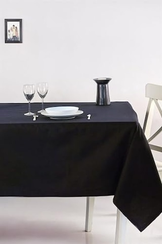 Denizli Concept Roma Masa Örtüsü Siyah 170x300 Cm Diğer
