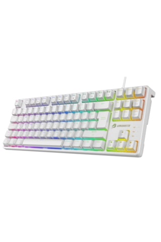 Gamebooster Gb-g23w Enıgma Tkl Raınbow Aydınlatmalı Red Swıtch Mekanik Beyaz Oyun Klavyesi