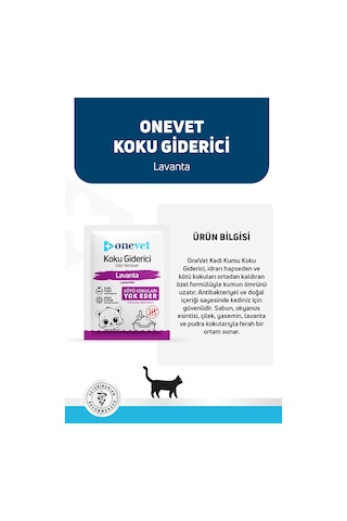 Onevet Kedi Kumu Koku Giderici Lavantalı 15 Adet 25 Gr