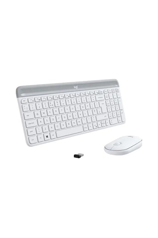 Logıtech Mk470 Q Tr Ince Kablosuz Klavye Mouse Set Beyaz 920-009436 Lazer