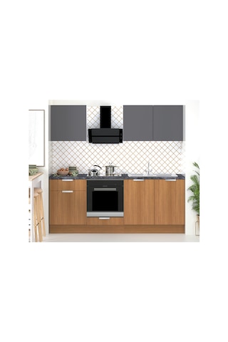 Fly 220 Cm Teak Ank Mutfak Antrasit