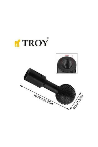 Troy 25082 Avuç Taşlama İçin Küresel Ahşap Zımpara, Öğütme Ucu, M14-40