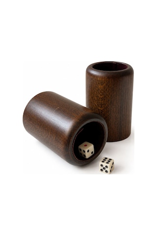 Helena Wood Art Ahşap Zar Fincanı Çifti