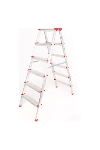 Alüminyum Çift Çıkışlı 6 Basamaklı Merdiven 137Cm Accm.04