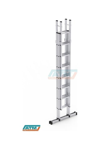 2,5*4=10+2=12 MT 80X25 ÇİFT SÜRGÜLÜ MERDİVEN