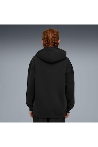 Puma Scuderıa Ferrarı Color Shıeld Genç Kapüşonlu Sweatshırt 634259 01 Siyah