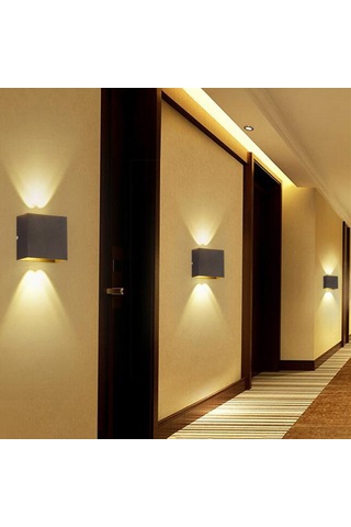 Yunboo Alüminyum Modern Led Duvar Lambası - 6w 3000k Isı Işığı - Koridor, Salon, Yatak Odası Uygun Diğer