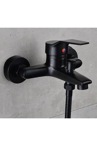 Sardıcı Banyo Lavabo Bataryası Musluk Siyah