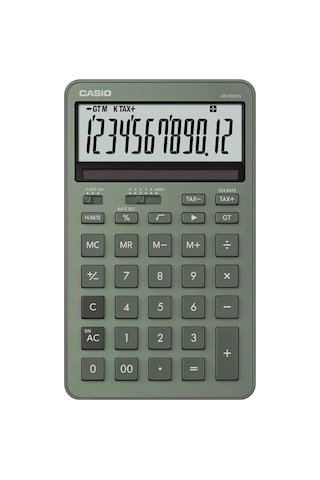 Casio Jw-200dq-gn 12 Hane Puslu Yeşil Masa Üstü Hesap Makinesi Diğer