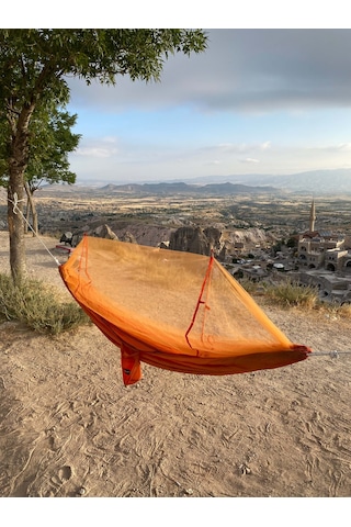 Camp And Map Cibinlikli Hamak 175 Kg Taşıma - Turuncu Turuncu