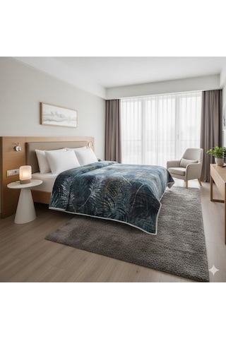 Özdilek Prime Çift Kişilik Golden Palm Battaniye Çok Renkli