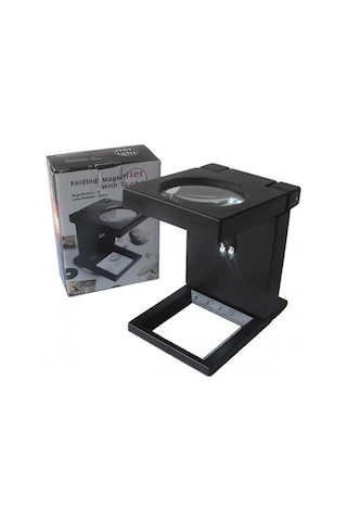 -katlanır Plastık,led Işıklı Test Cıhazı Büyüteç 2.5x90mm