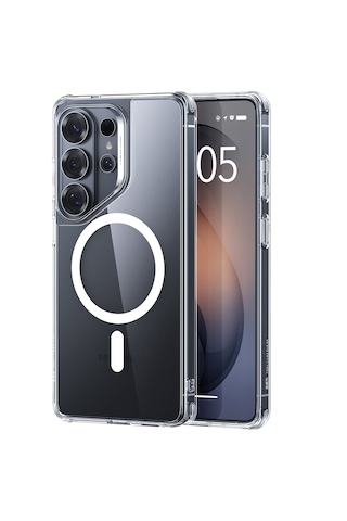 Samsung Galaxy Uyumlu S26 Ultra Classic Hybrid Magsafe Kılıf Şeffaf