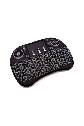 Tv Box Ps3 Uyumlu Kablosuz Dokunmatik Işıklı Şarjlı Mini Klavye