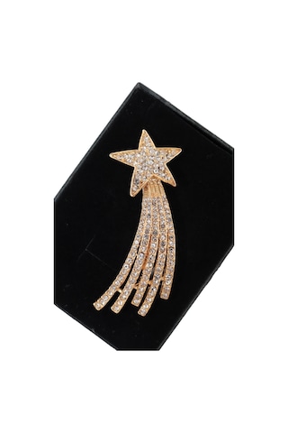 Gold Kayan Yıldız Broş. Yaka İğnesi Broş. Taşlı Broş. Gold Broş. Kadın Broş. Erkek Broş. Yıldız Broş Kırmızı