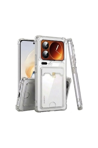 Teleplus Xiaomi 17 Pro Max Kılıf Sfy Kartlıklı Darbe Korumalı Kılıf Şeffaf Teleplus Xiaomi 17 Pro Max Kılıf Sfy Kartlıklı Darbe Korumalı Kılıf Şeffaf