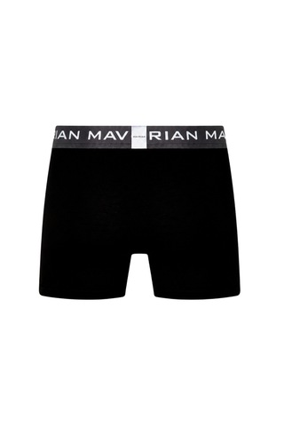Mavrian Obsidian 3'lü Premium Kutulu Pamuklu Likralı Erkek Siyah Boxer - Damat Bohçası Çeyiz Seti