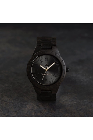 Woodwatch Ww-o-obs Oaklee Black Sandal Ahşap Erkek Kol Saati 47 Mm