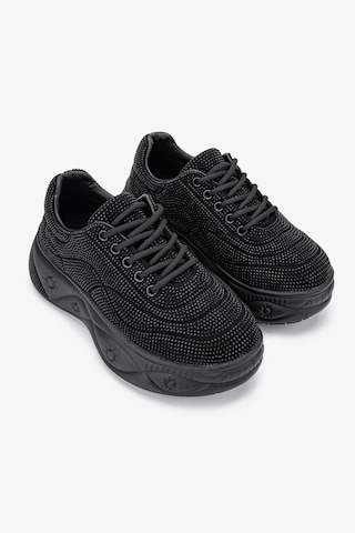 Valmenti Kadın Vegan Siyah Sneakers & Spor Ayakkabı 921 K25-0017 Bn Ayk Y24 Sıyah Siyah