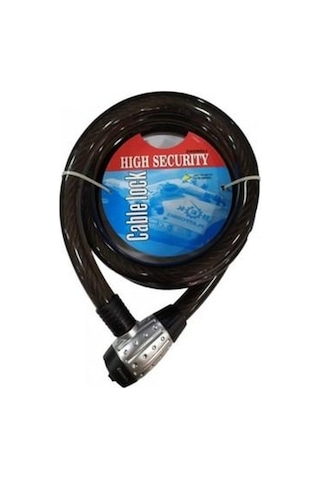 Zhongli Bisiklet Kilidi Halat Kilit Şifreli Anahtarlı 25x150 Siyah