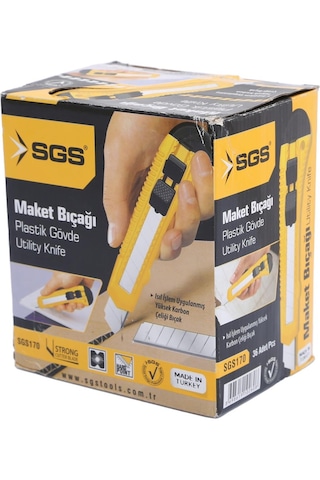 Sgs170 Maket Bıçağı Plastik 36 Adet