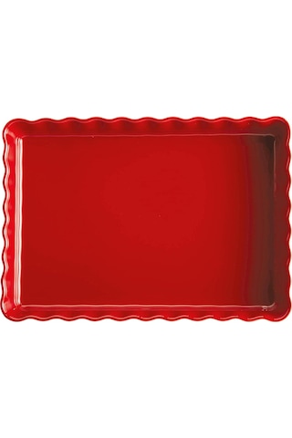 Emile Henry Tart-Börek-Fırın Kabı Dikdörtgen 33 x 24 cm Kırmızı/B Kırmızı