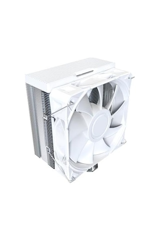 Nx400 - Cpu Hava Soğutucu, Tek Kule, 4 Gelişmiş Isı Borusu, 52-fin Isı Emici, E28, 120mm Fdb Statik Basınçlı Fan, 28mm Fan Kalınlığı, Köşe Kapağı Ayak Pedleri, Parlak Üst Kapak - Beyaz
