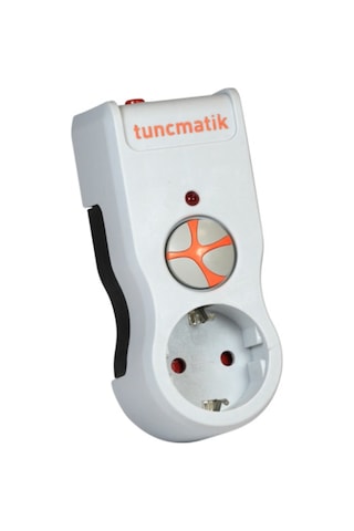 Tunçmatik TSK19019 1'li 1050 J Akım Korumalı Priz Beyaz