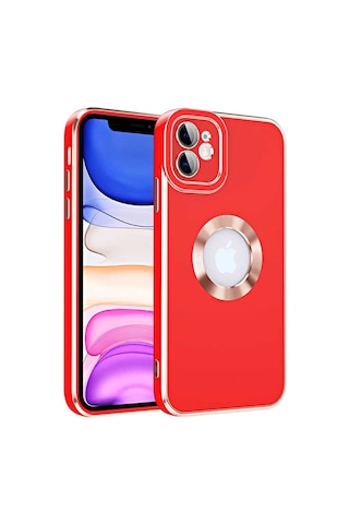 Xemu Apple Uyumlu iPhone 12 Kongo Kılıf-kırmızı Kirmizi