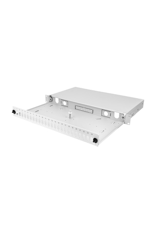 Alfafonet Optislide 24 Port Sc-sx/lc-dx 1ru Rack Tipi Açık Gri Fiber Optik Patch Panel