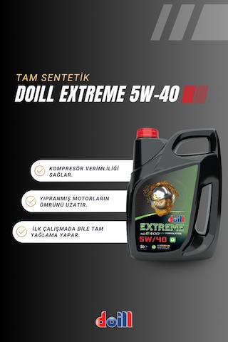 Doill Extreme 5W-40 API SN/CF ACEA C3 Tam Sentetik Motor Yağı 5 L