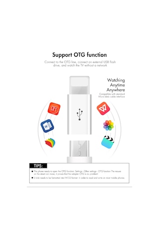 Otg Micro Usb To Iphone Lightining Çevirici Dönüştürücü Adaptör