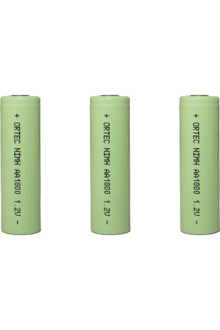 Ortec Aa 1.2v Ni-mh 1800mah Şarj Edilebilir Kalem Pil 3'lü