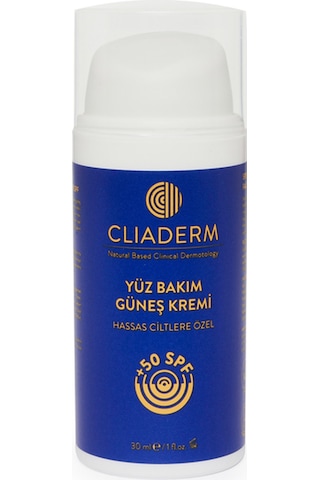 Cliaderm Yüksek Koruma ve Nemlendirici Yüz Güneş Kremi SPF50+ 150 ML