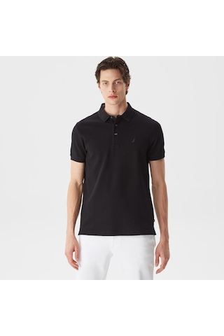 Nautica Nautıca Erkek Siyah Slım Fıt Kısa Kollu Polo K35052T 0Tb Siyah