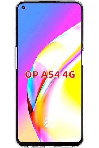 Noktaks - Oppo A54 4g Uyumlu - Kılıf Şeffaf Soft Slim Fitt Süper Silikon Kapak - Şeffaf