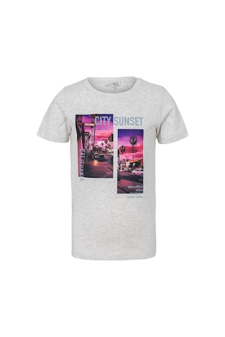 Brz Kıds Brz Kids Sunset Baskılı Erkek Çocuk Kısa Kollu T-shirt-gri Gri